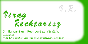 virag rechtorisz business card